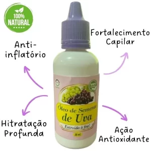 Óleo de Semente de Uva | 100% Natural | Puro Vegetal