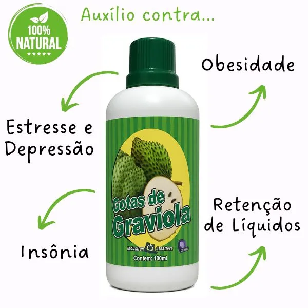 Benefícios das Gotas de Graviola. Empório Vida da Terra