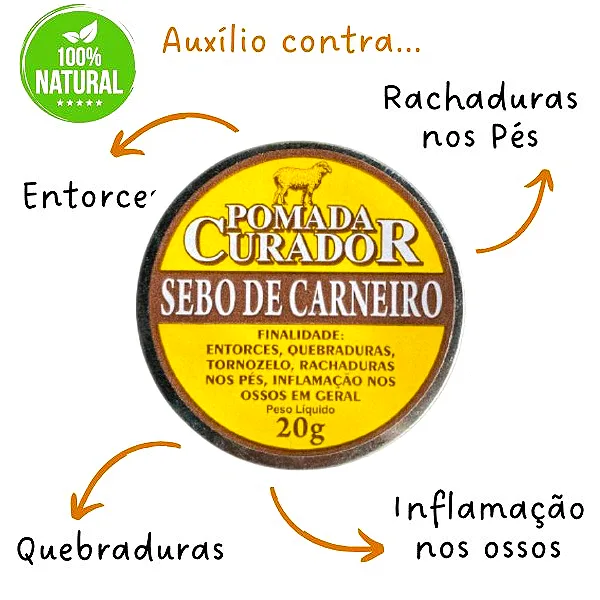 Benefícios da Pomada Sebo de Carneiro